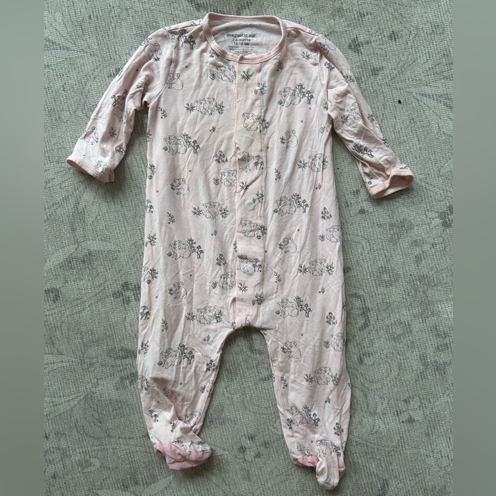 Magnetic Me onesie pajamas 3-6 months
